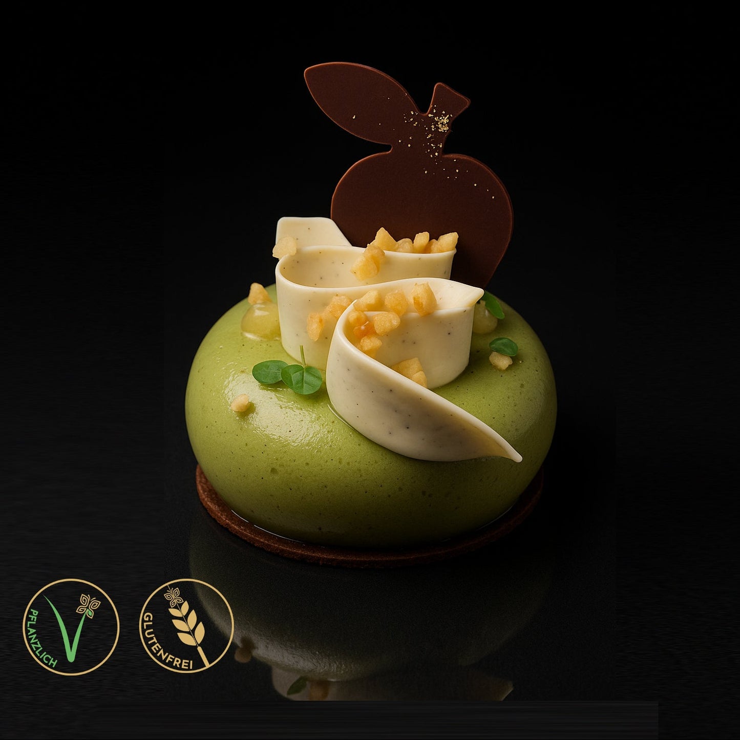 Törtchen - Apfel Matcha