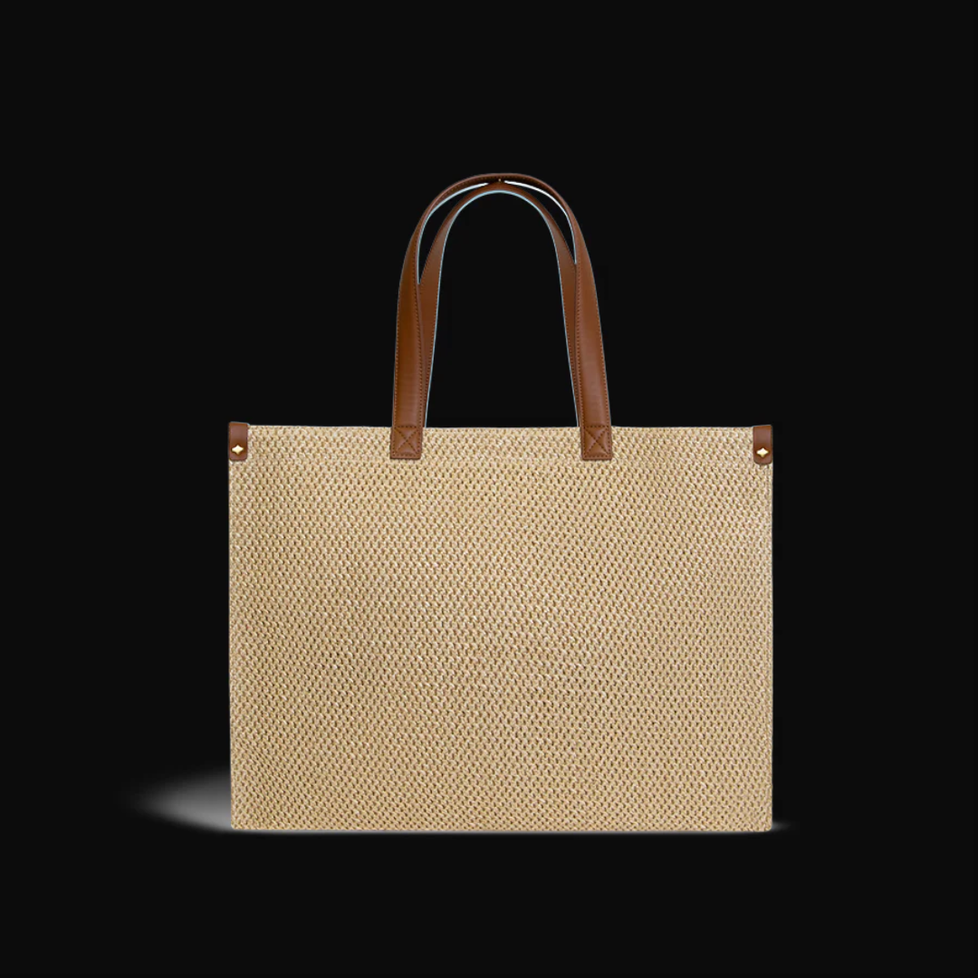 ANY DI® - Beach Bag - Straw Cognac