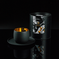 Eisch® x Patisserie Johanna - Cappuccinoglas Cosmo mit Untersetzer 24 Karat