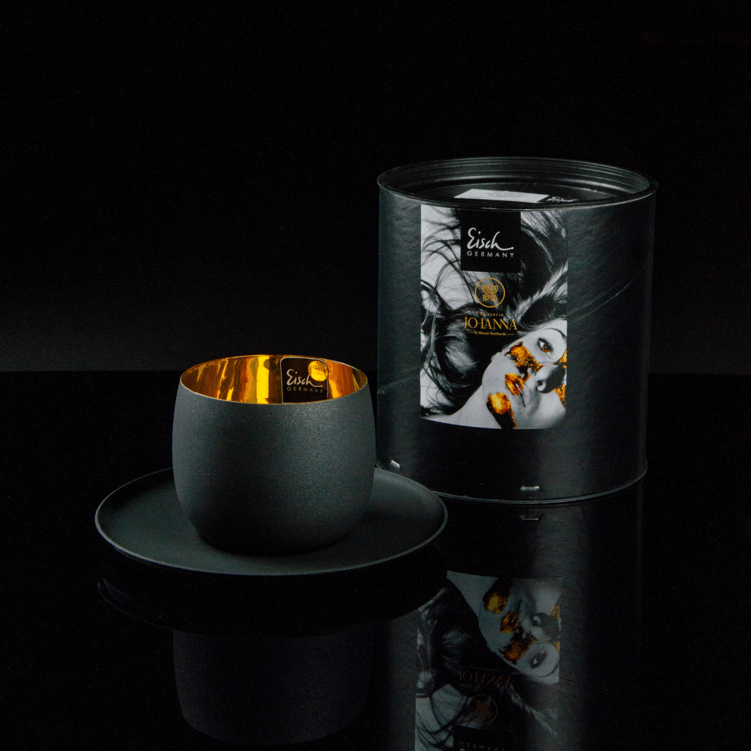 Eisch® x Patisserie Johanna - Cappuccinoglas Cosmo mit Untersetzer 24 Karat