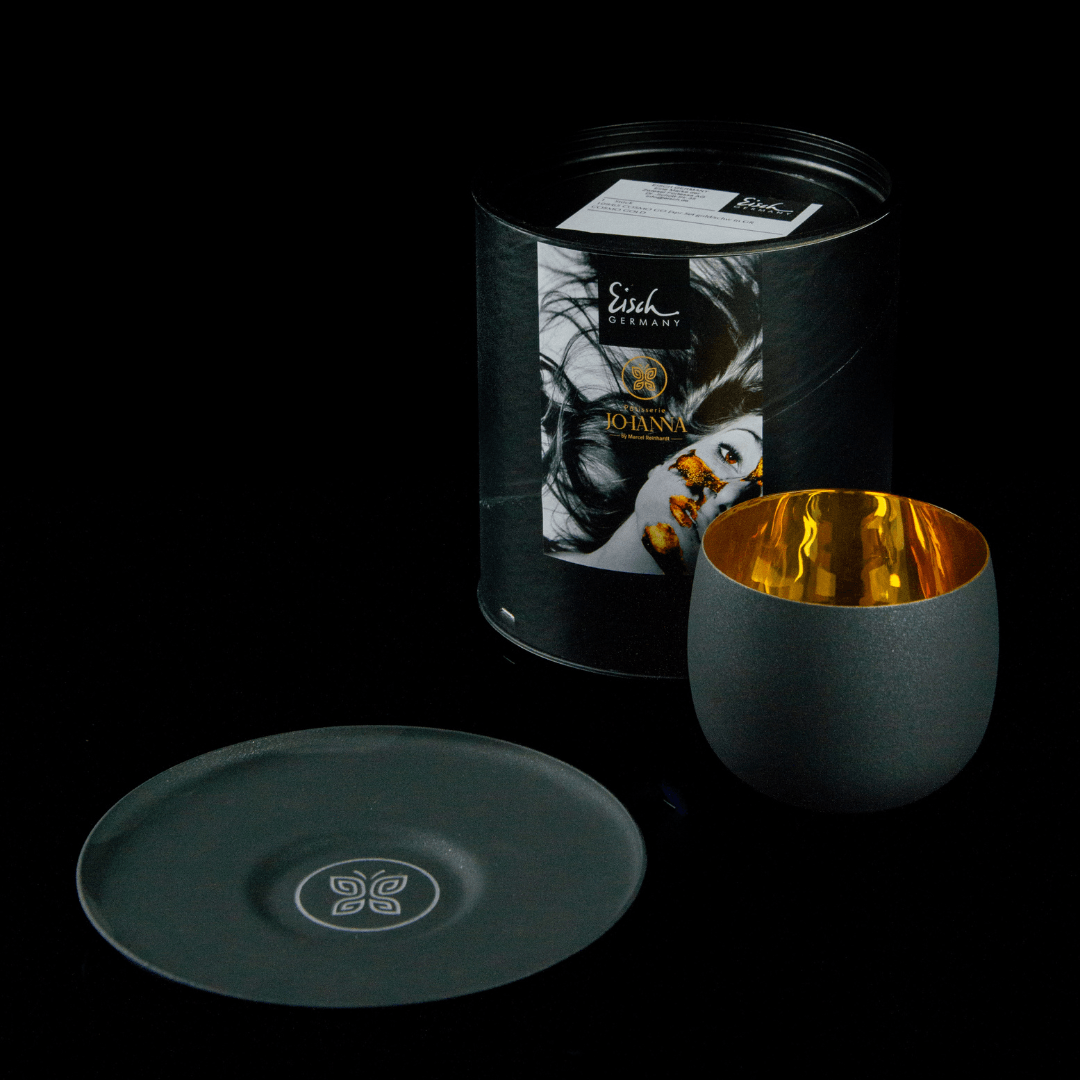 Eisch® x Patisserie Johanna - Cappuccinoglas Cosmo mit Untersetzer 24 Karat