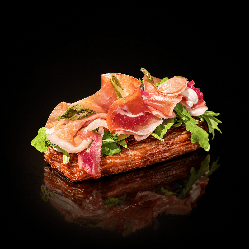 Croissant Serrano-Feige (Serrano Schinken-Feige-Gemüse)
