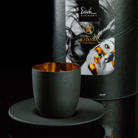 Eisch® x Patisserie Johanna - Espressoglas Cosmo mit Untersetzer 24 Karat