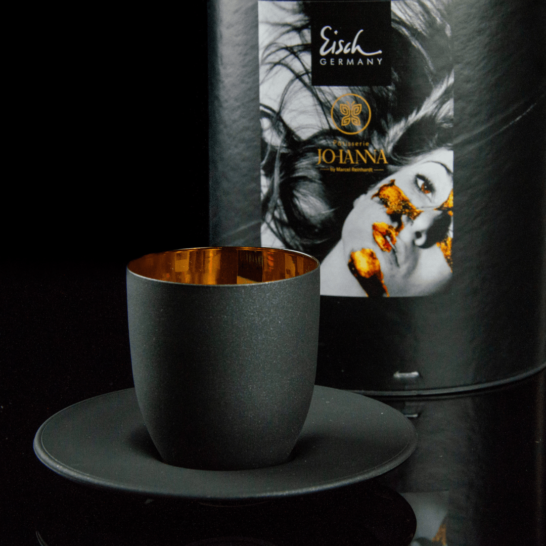 Eisch® x Patisserie Johanna - Espressoglas Cosmo mit Untersetzer 24 Karat