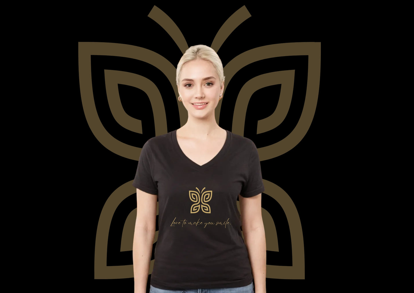 Grande PaT-Shirt V-Ausschnitt