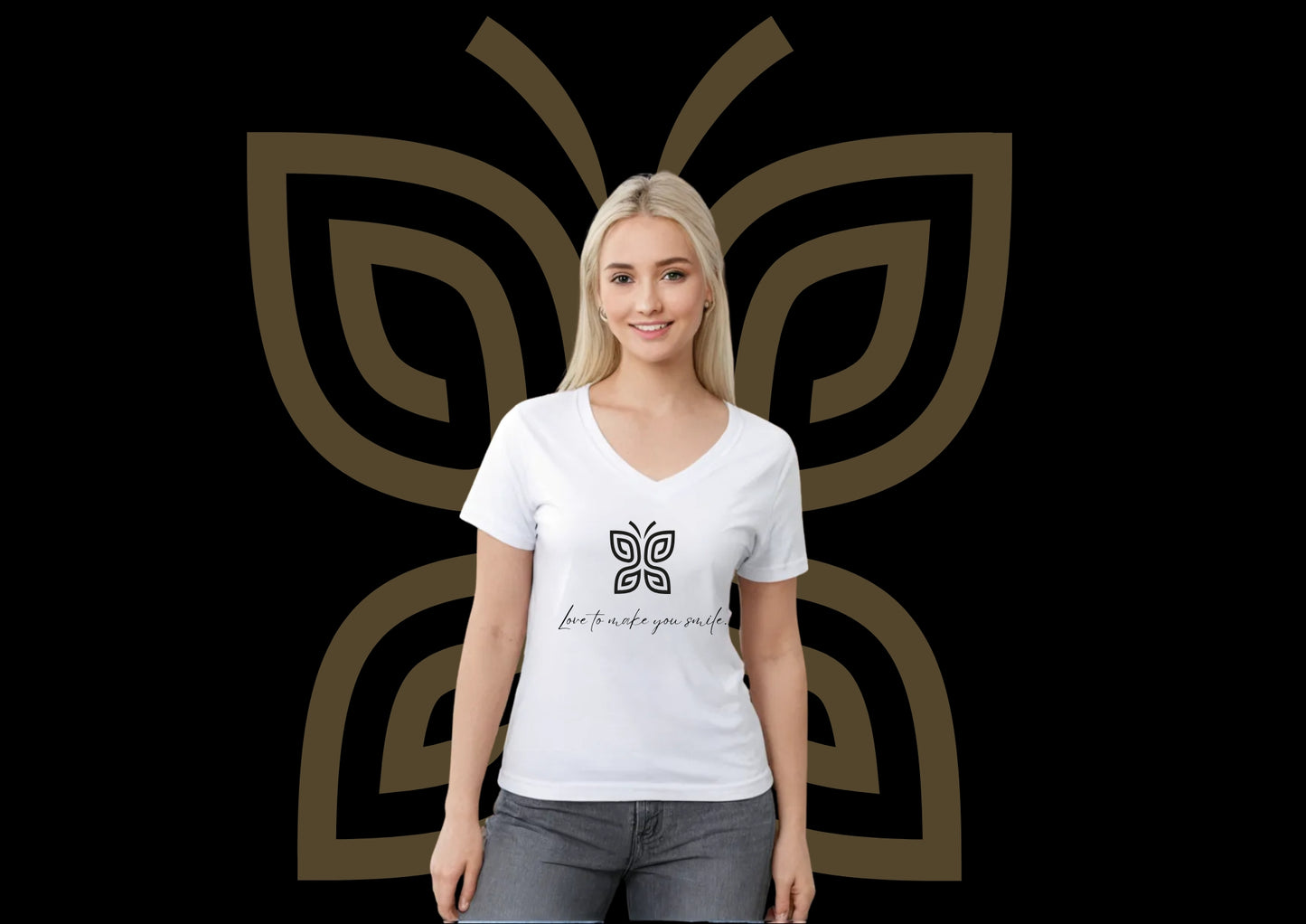 Grande PaT-Shirt V-Ausschnitt