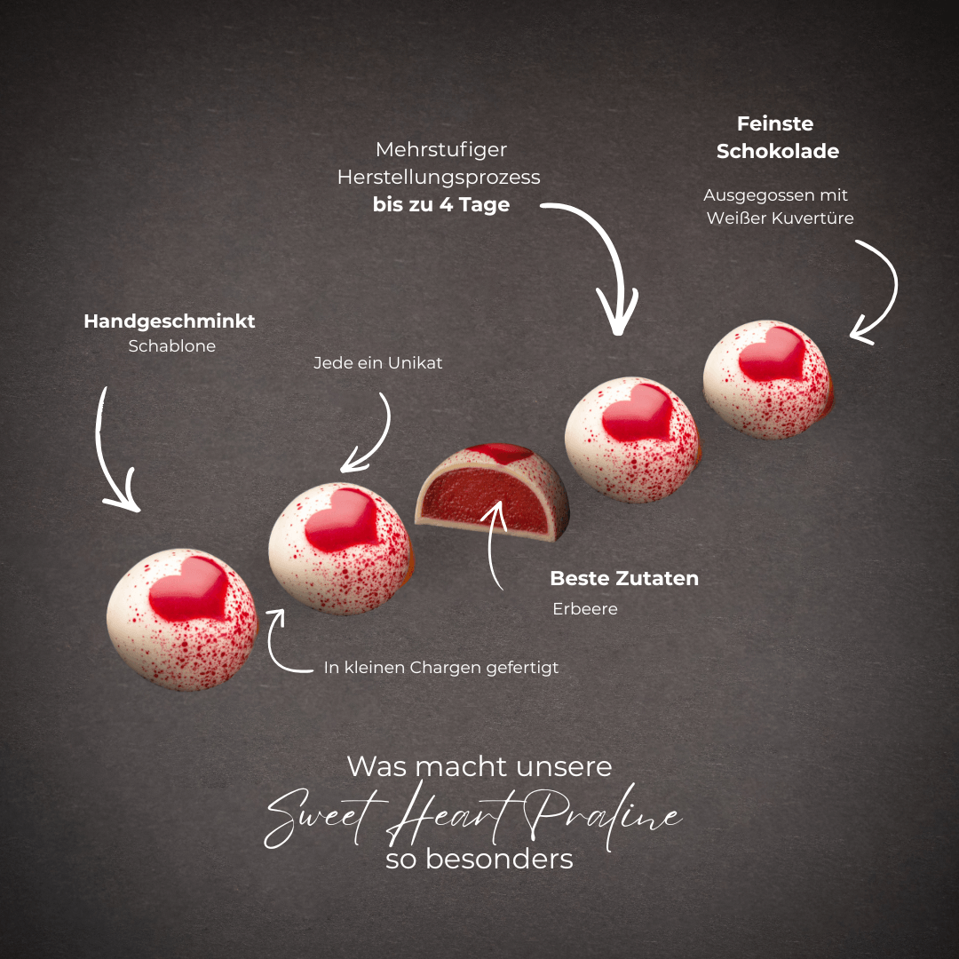 Sweet Heart - Erdbeer - 1er Pralinenbox