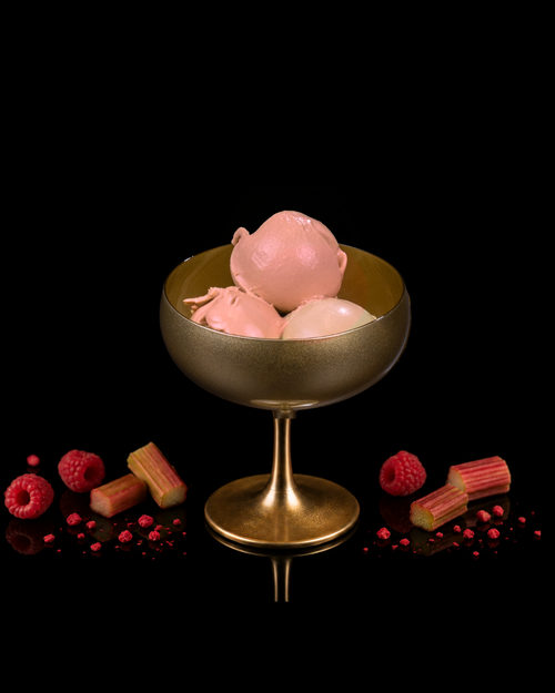 HIMBEER RHABARBER SORBET