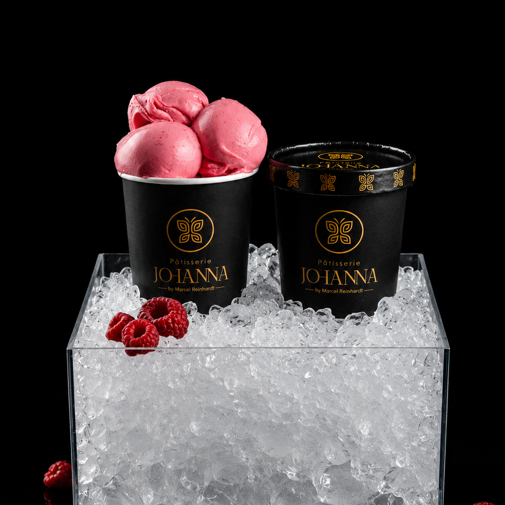 Eisbecher Himbeer-Rhabarber-Sorbet - 300 ml