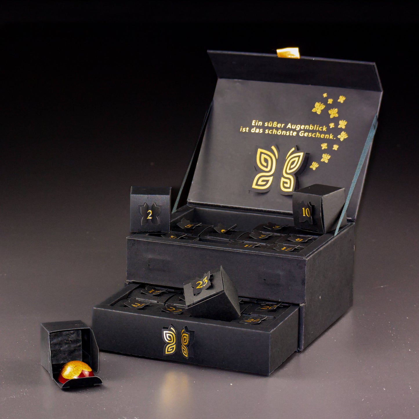 Johannas Adventskalender – Pralinen Schmuckkästchen mit 24 Pralinen