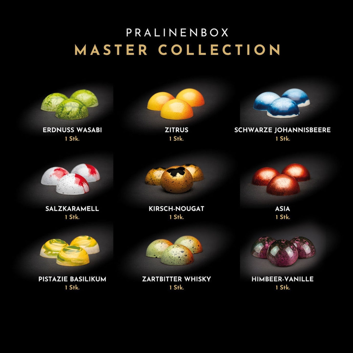 Master Collection - 9er Pralinenbox
