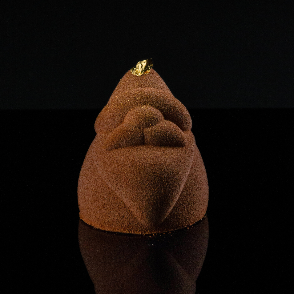 Xmas 4er Törtchenbox mit Santa Claus & Schneeflocke