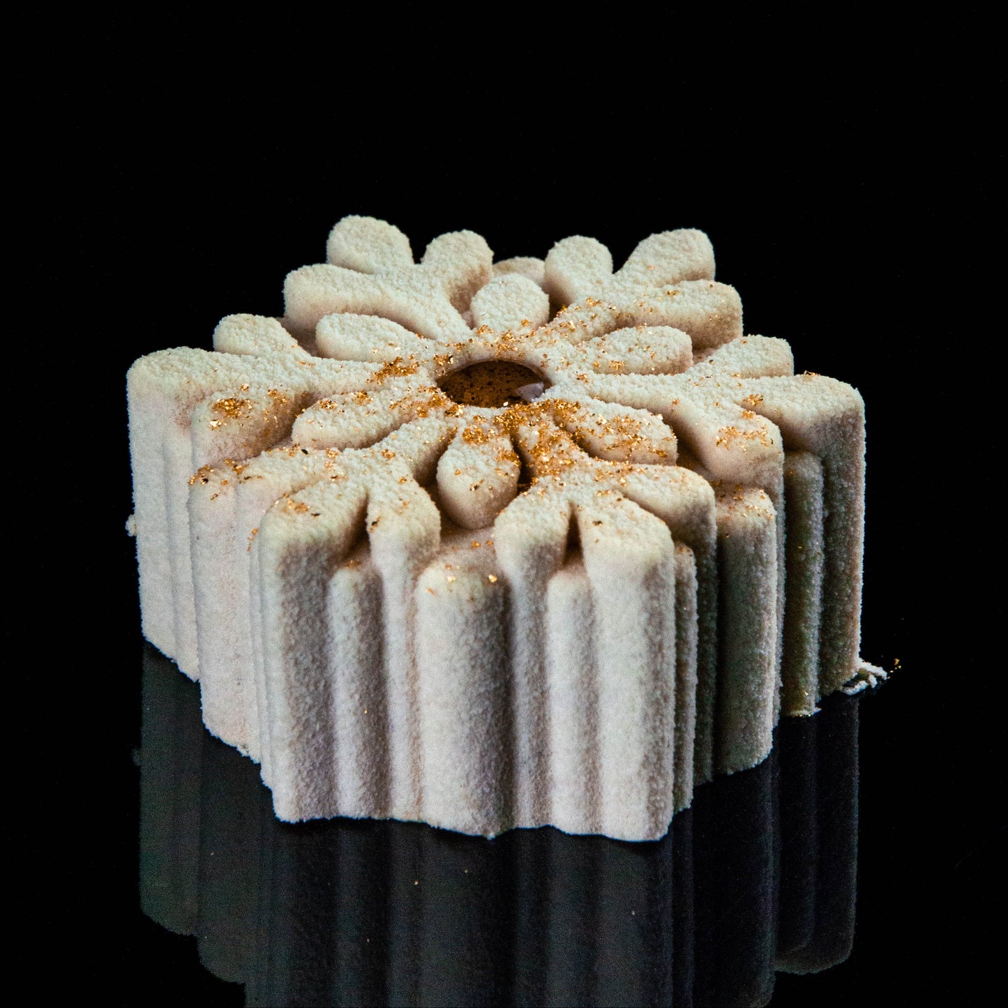 Xmas 4er Törtchenbox mit Santa Claus & Schneeflocke