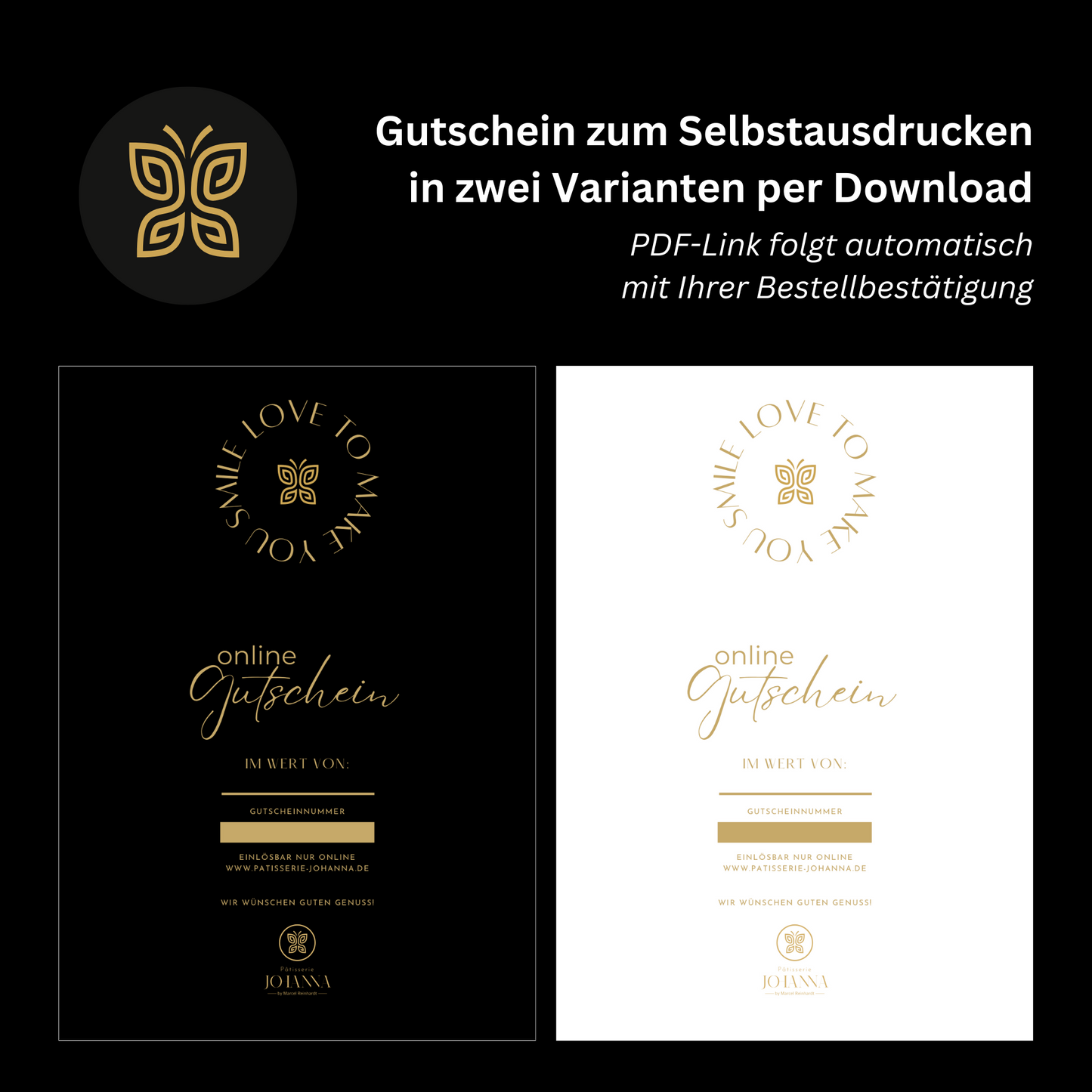 Johannas Geschenk-Gutschein (nur Online Shop)