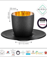 Eisch® x Patisserie Johanna - Espressoglas Cosmo mit Untersetzer 24 Karat